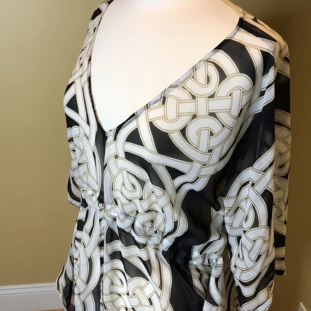 ECHO Printed Caftan Coverup One Size